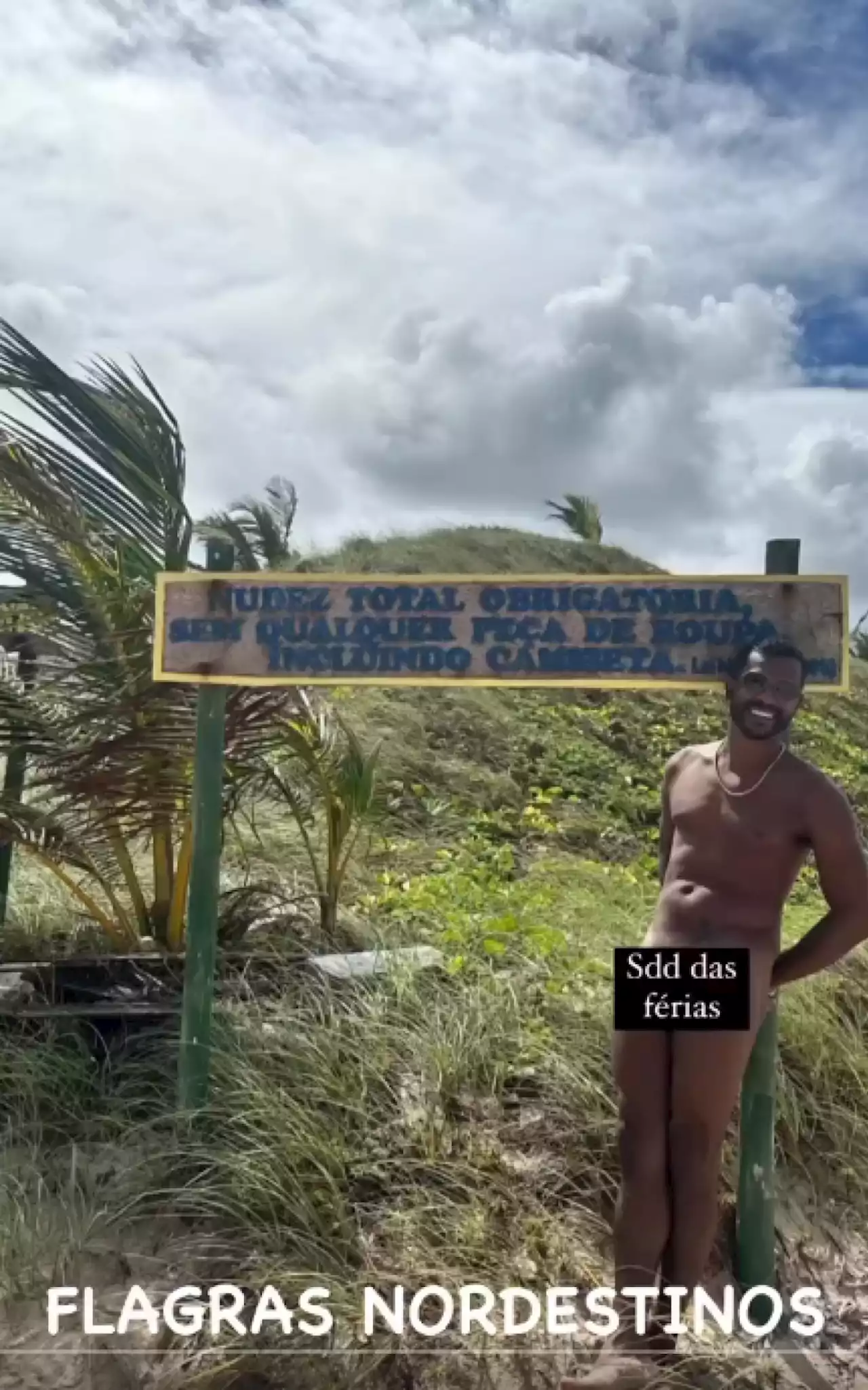 Samuel de Assis leva seguidores à loucura ao posar pelado na praia: 'Delícia' | Celebridades