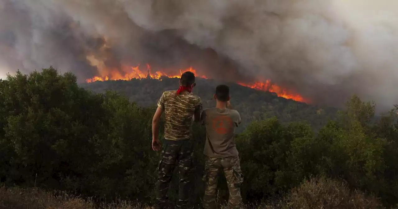 Greece struggles to control the European Union's largest-ever wildfire and other blazes