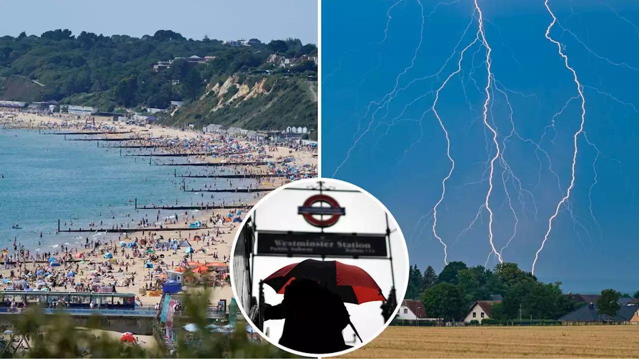 Met Office warns of 'heavy' rain as millions prepare for bank holiday washout