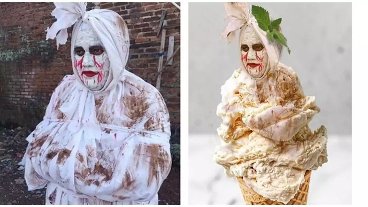 7 Editan Foto Netizen Lagi Cosplay Pocong Ini Bikin Geleng Kepala, Gagal Seram