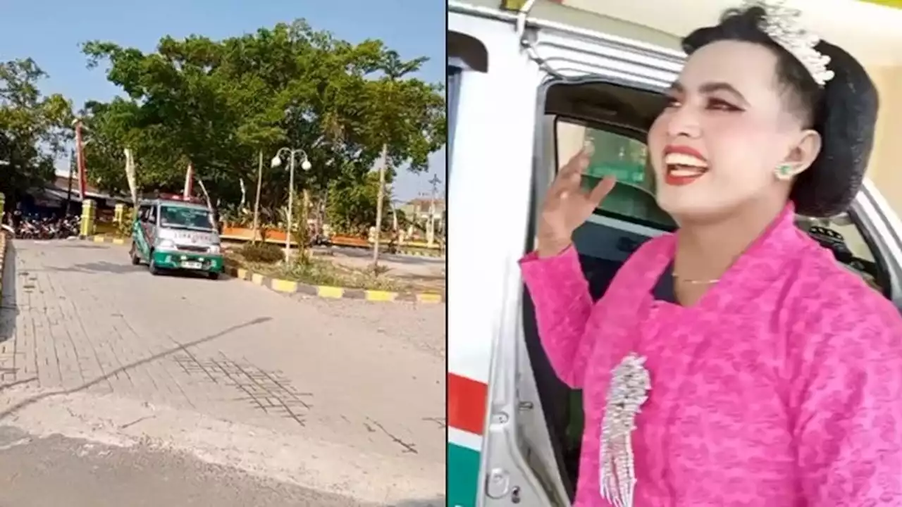 Sopir Ambulans Bikin Heboh Warganet, Masih Berkebaya Karnaval dan Makeup Lengkap Saat ke IGD