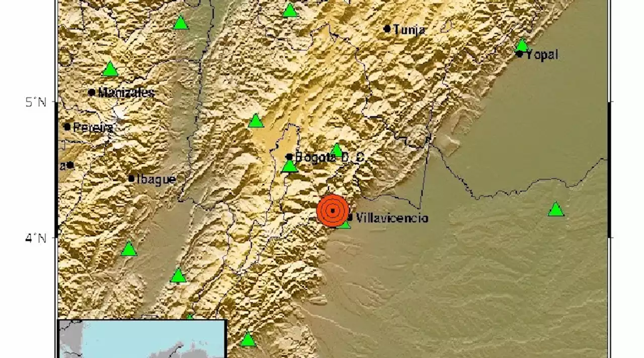 Vuelve a temblar en Colombia: se registró un sismo de magnitud 2.8 en Guayabetal