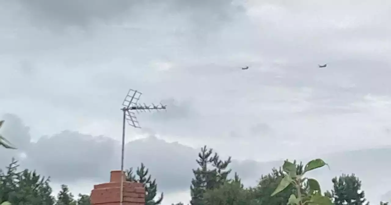 Chinook helicopters seen flying over Nottinghamshire