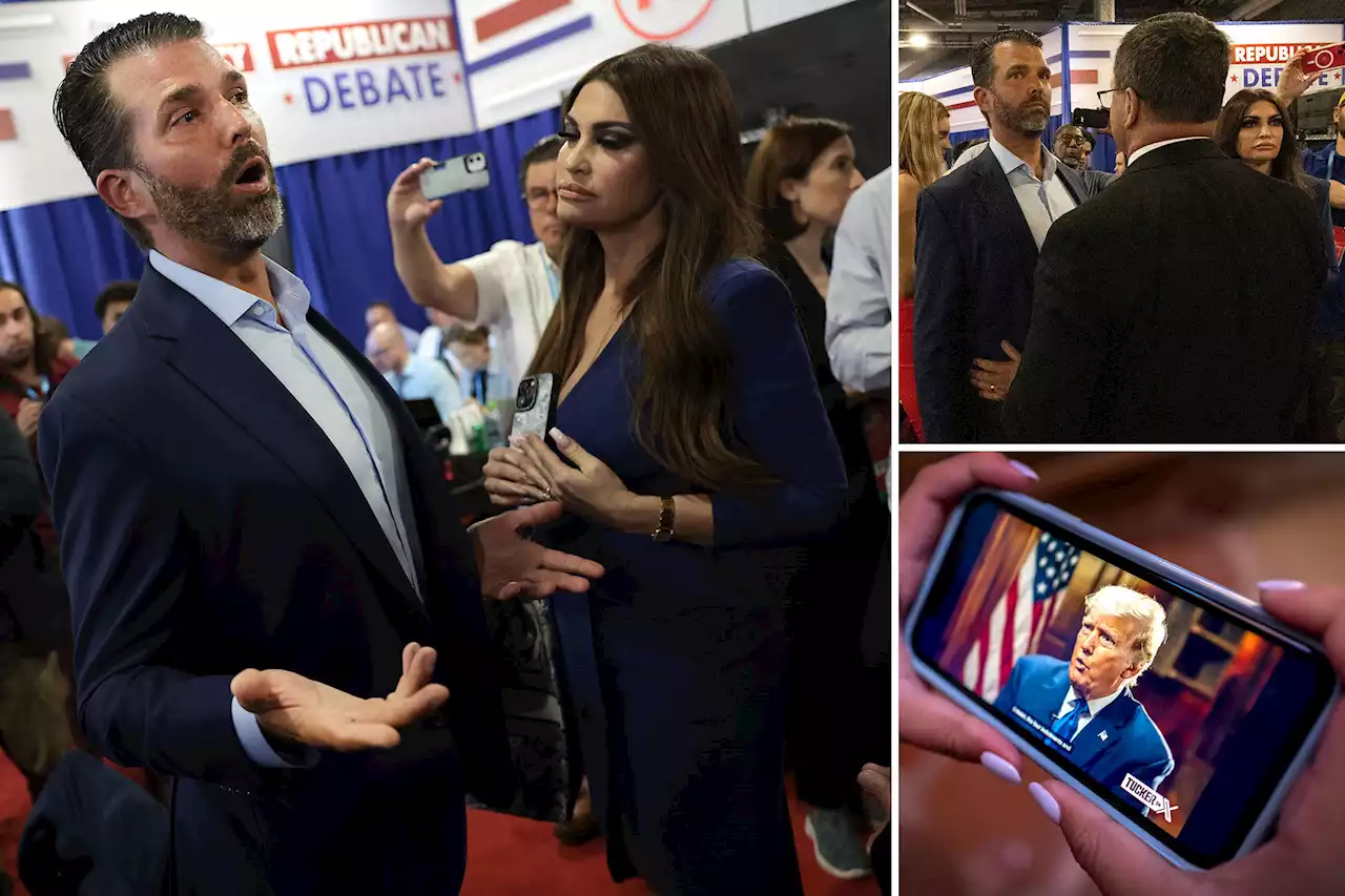 Donald Trump Jr., Kimberly Guilfoyle blocked from post-Republican debate ‘spin room’