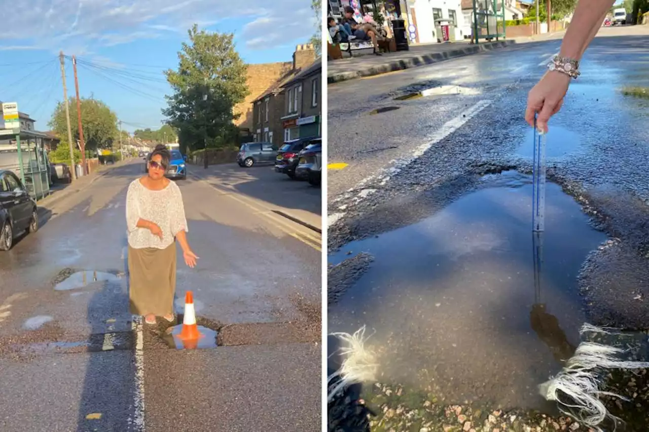 Woman 'livid' after tyres burst due to pothole