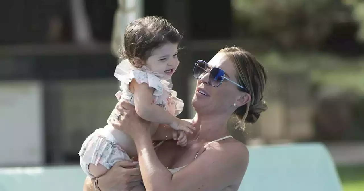 Danielle Lloyd stuns in bikini with daughter Autumn during family Dubai trip