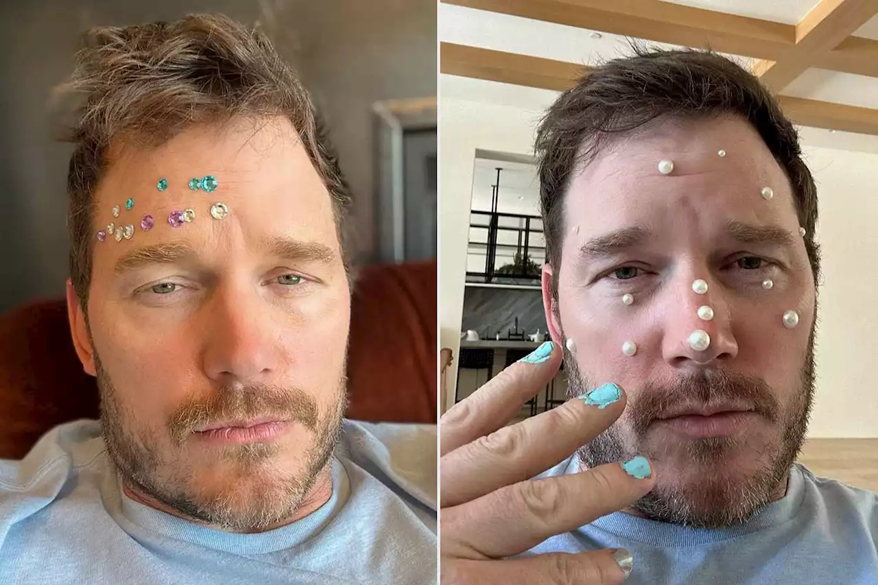 Chris Pratt Gets Glittery Makeover from Daughters: 'Jack Would Never Do This to Me'