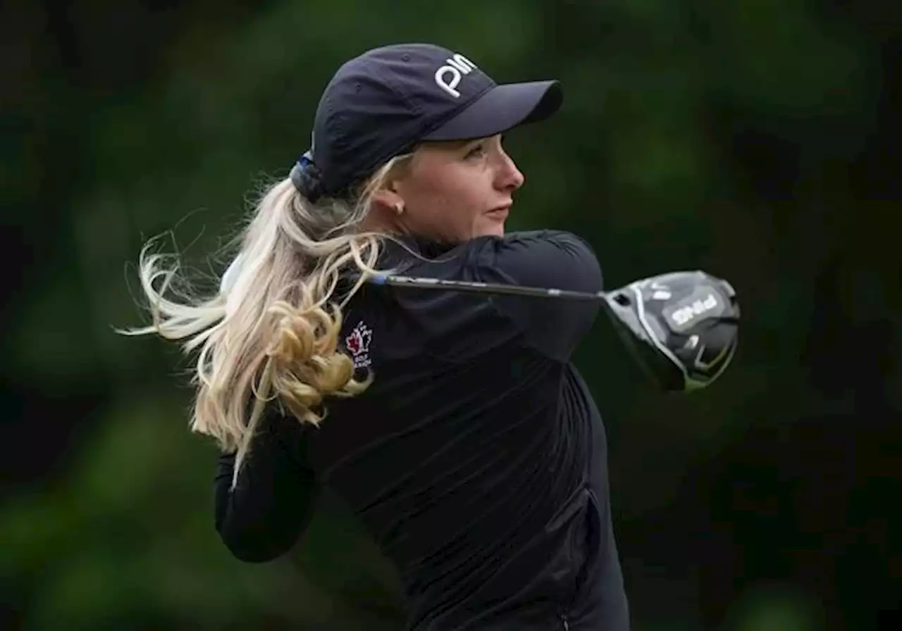 Ellie and Maddie Szeryk of London, Ont., paired together at CPKC Women's Open