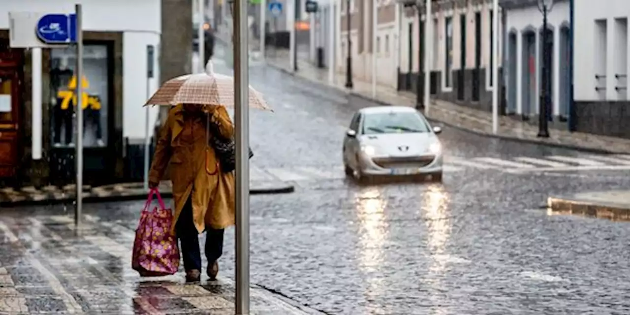 Aviso amarelo nos Açores devido a chuva