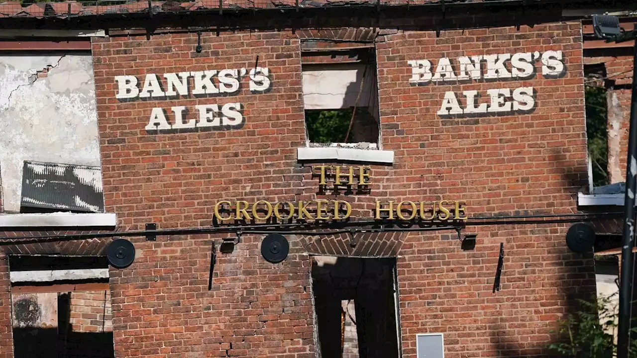 Crooked House: Two men arrested as part of investigation into fire at Britain's 'wonkiest' pub