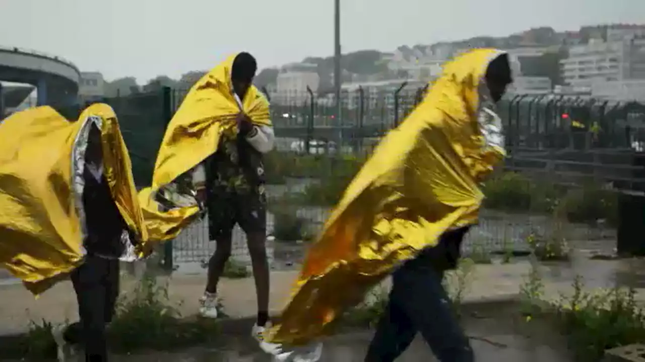 Dozens of people saved from sea after migrant boats get into trouble off France