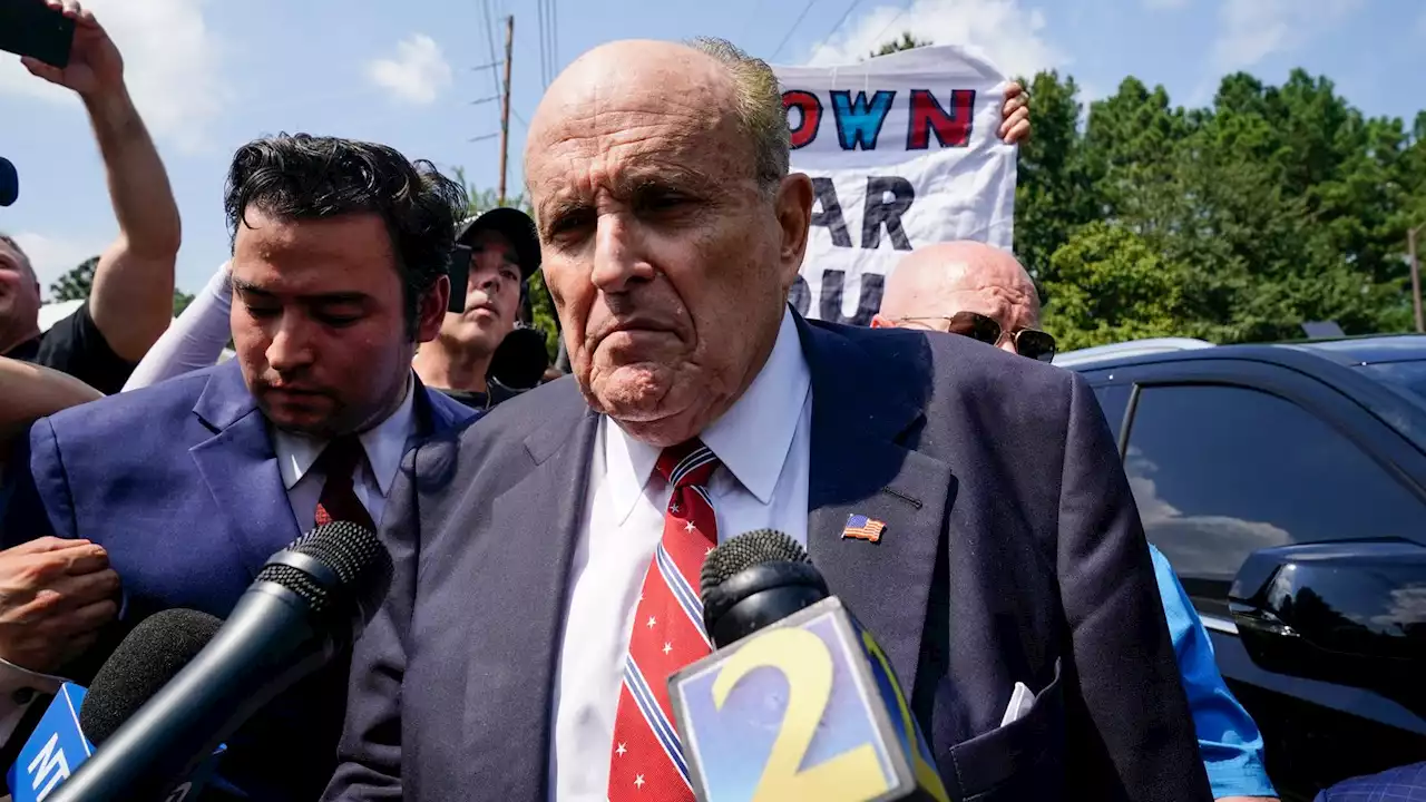 Former Donald Trump lawyer Rudy Giuliani calls Georgia 2020 election charges 'a travesty'