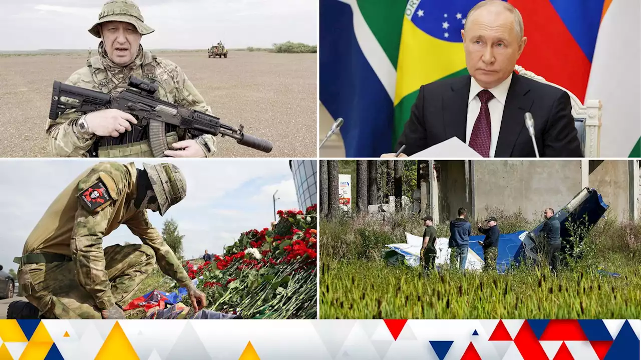 Ukraine latest: Putin makes first comments since Prigozhin 'death'; photos emerge of 'crash victims'