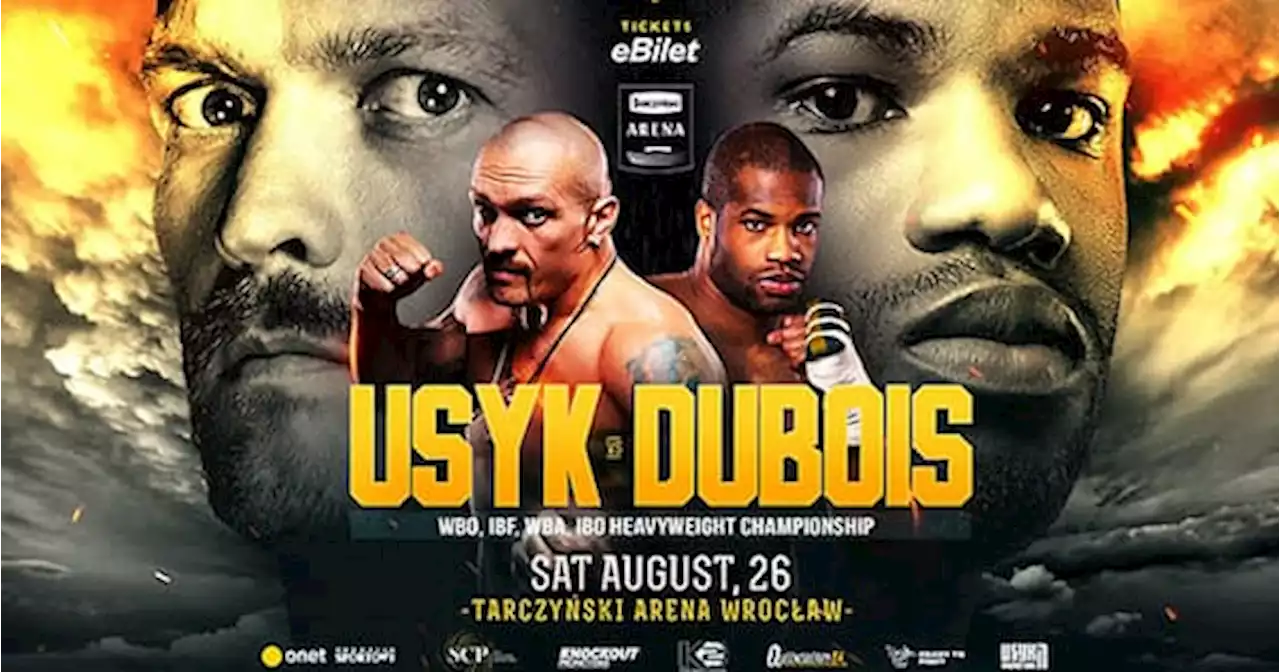 Usyk contro Dubois in pay per view su Sky