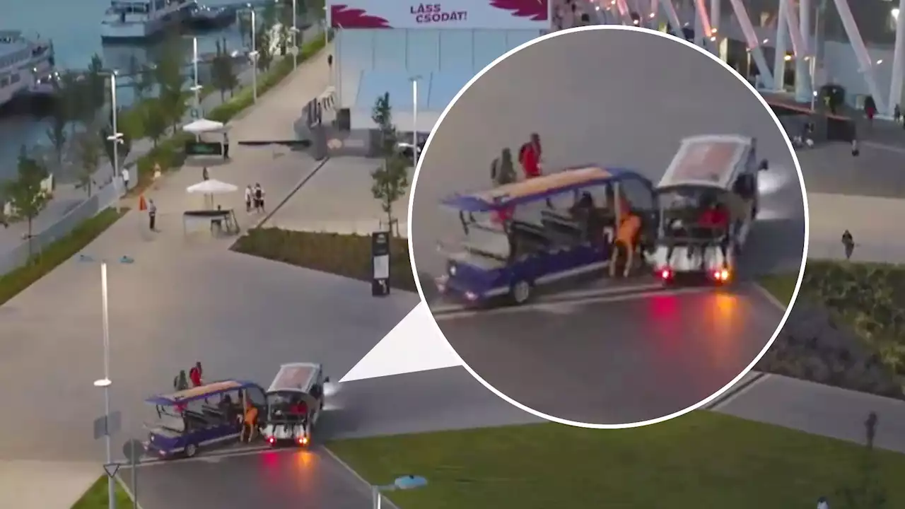 World Athletics crash sees passenger thrown from buggy and competitor injure eye