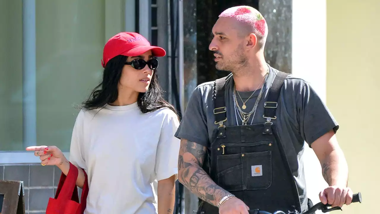 Zoë Kravitz’s Summer Look? Gym Shorts with a Fancy Shoe