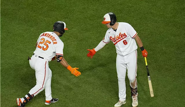 Santander hits 2 homers to back Kremer as the Orioles beat the Blue Jays