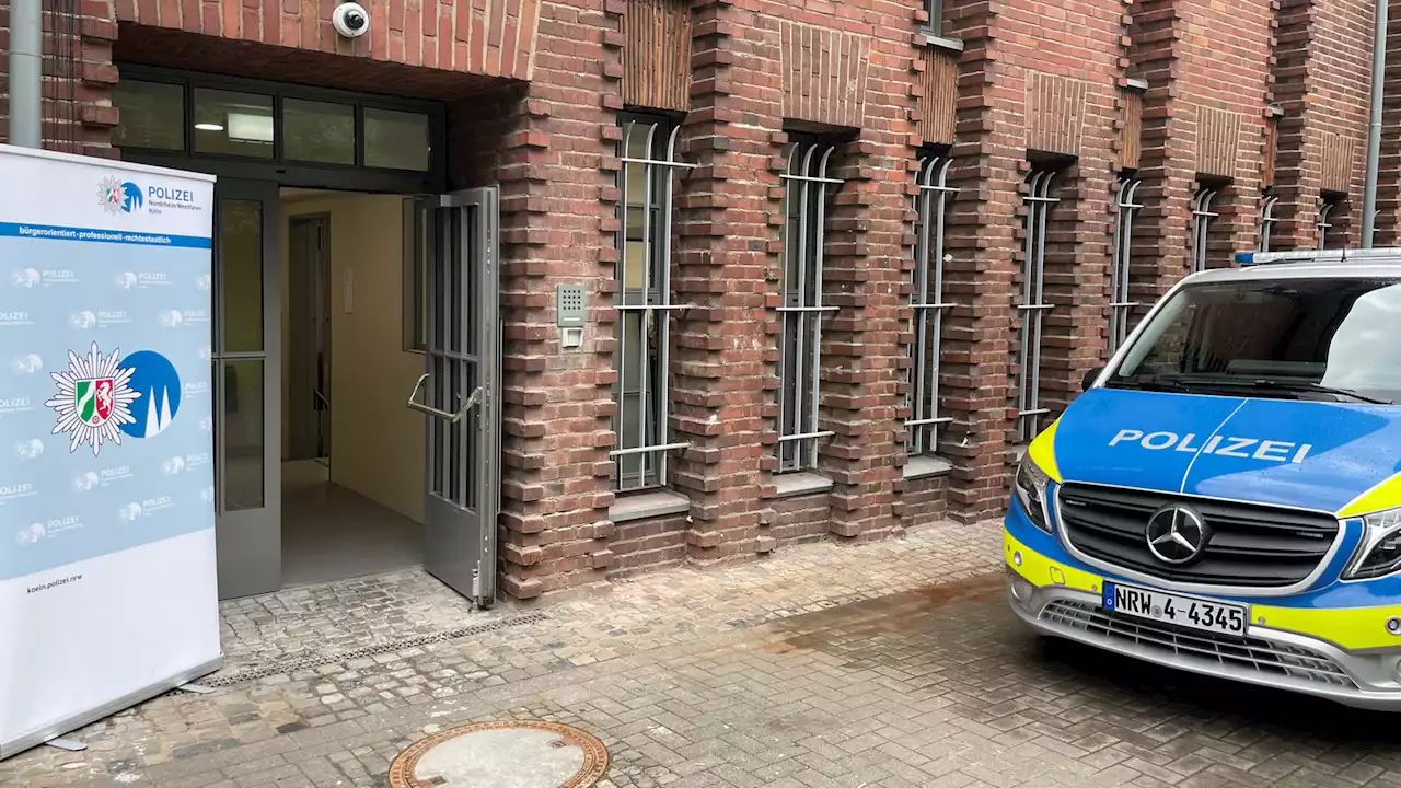 Neue Polizeiwache im Kölner Stadion