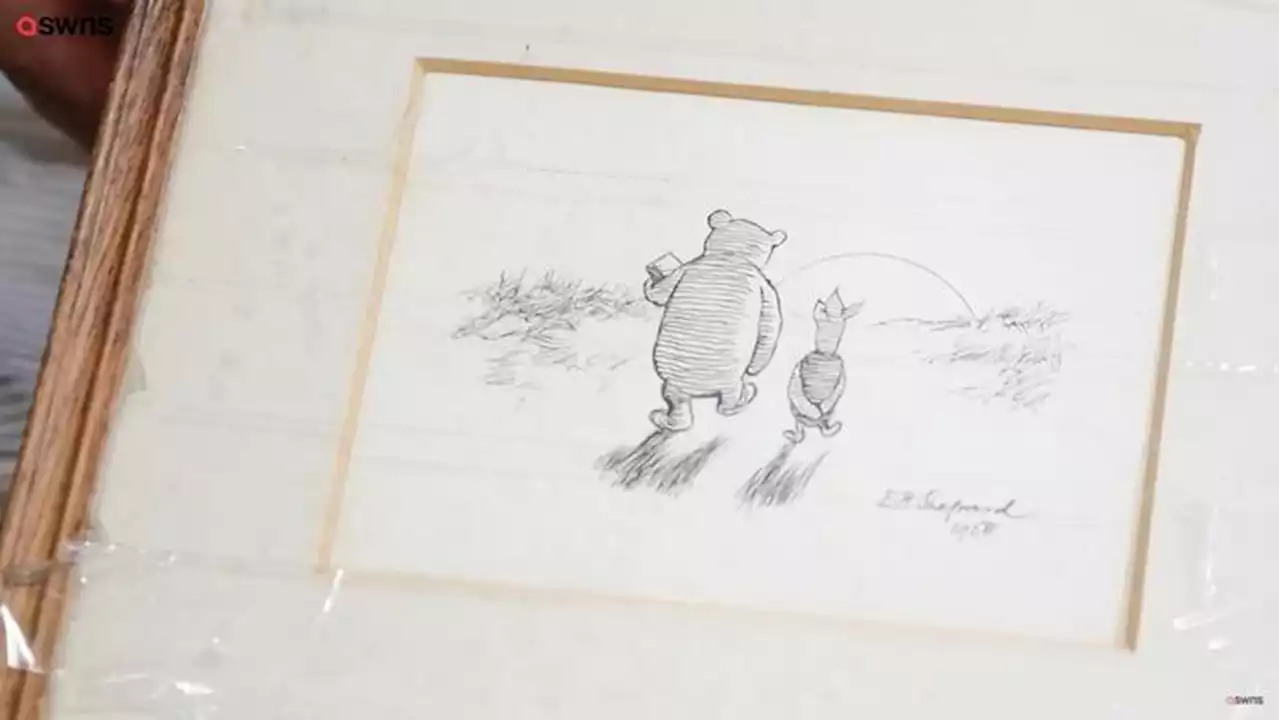 Va all'asta uno sketch originale dimenticato di Winnie the Pooh - Notizie