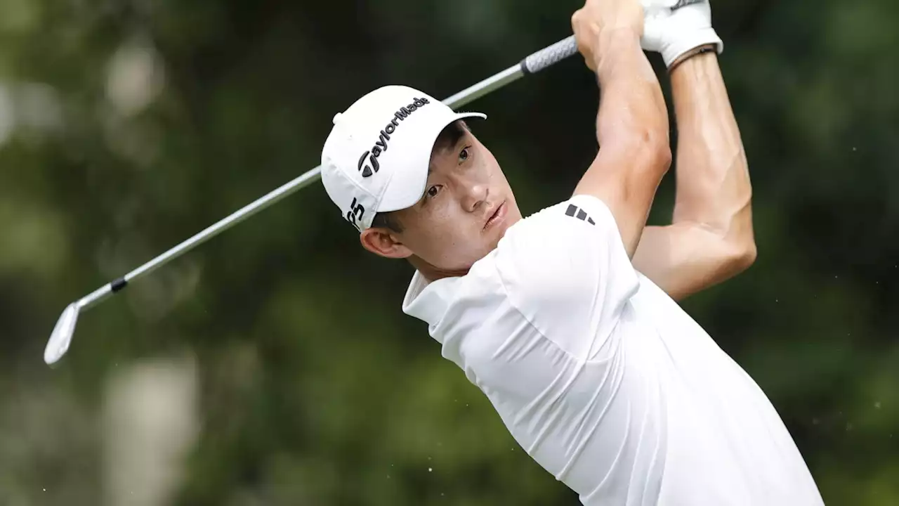 Collin Morikawa shoots 61 to go from 9 shots behind to 3-way tie for Tour Championship lead