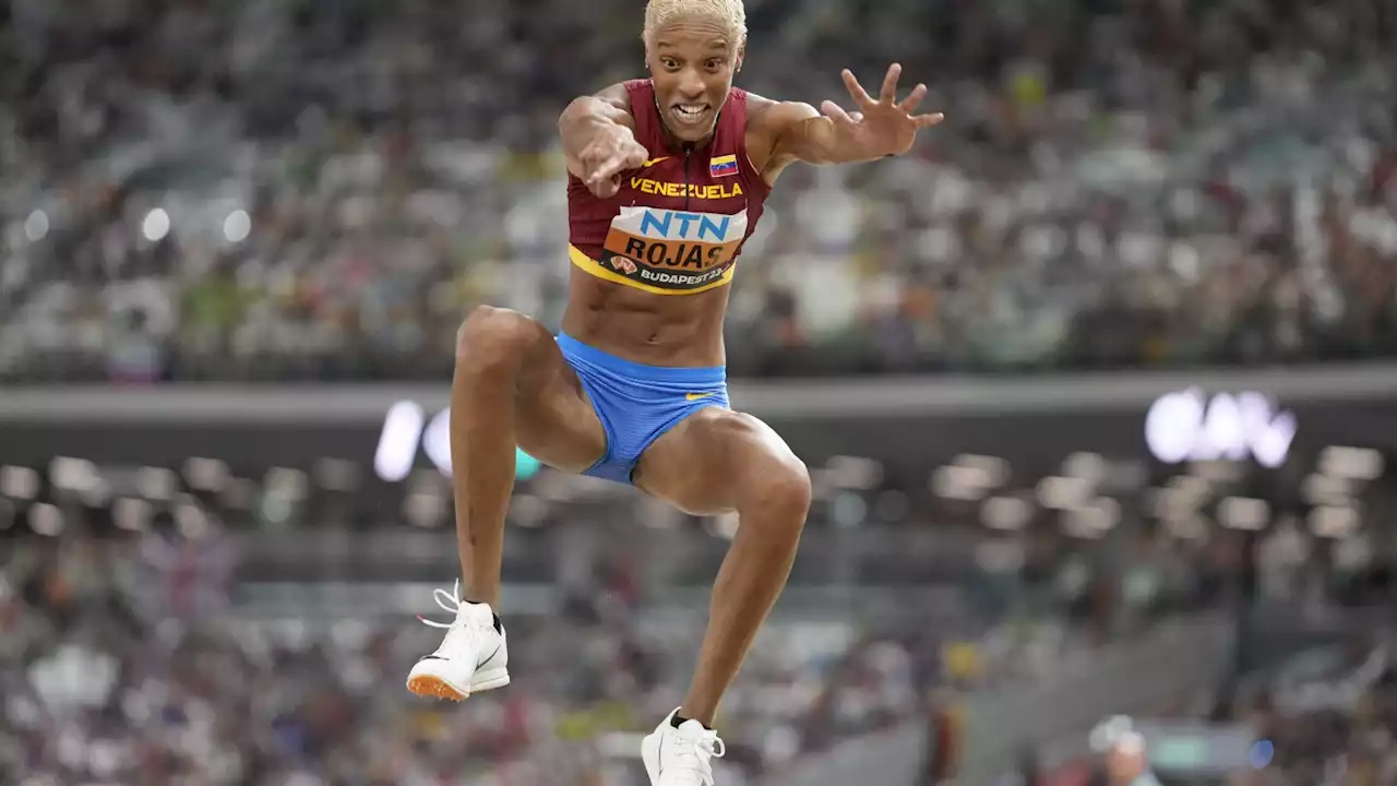 Venezuelan triple jumper Yulimar Rojas earns 4th straight world title on final attempt