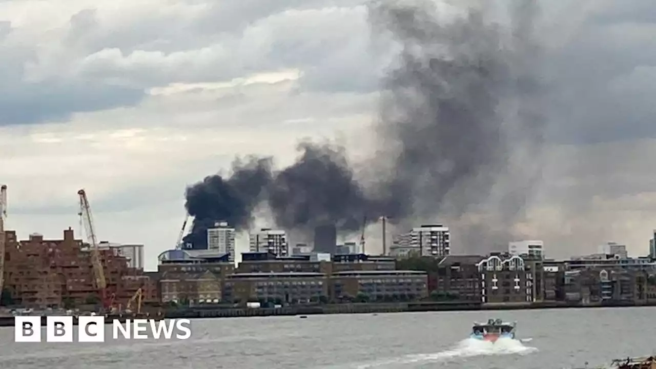 Bow: About 100 firefighters tackle huge east London blaze