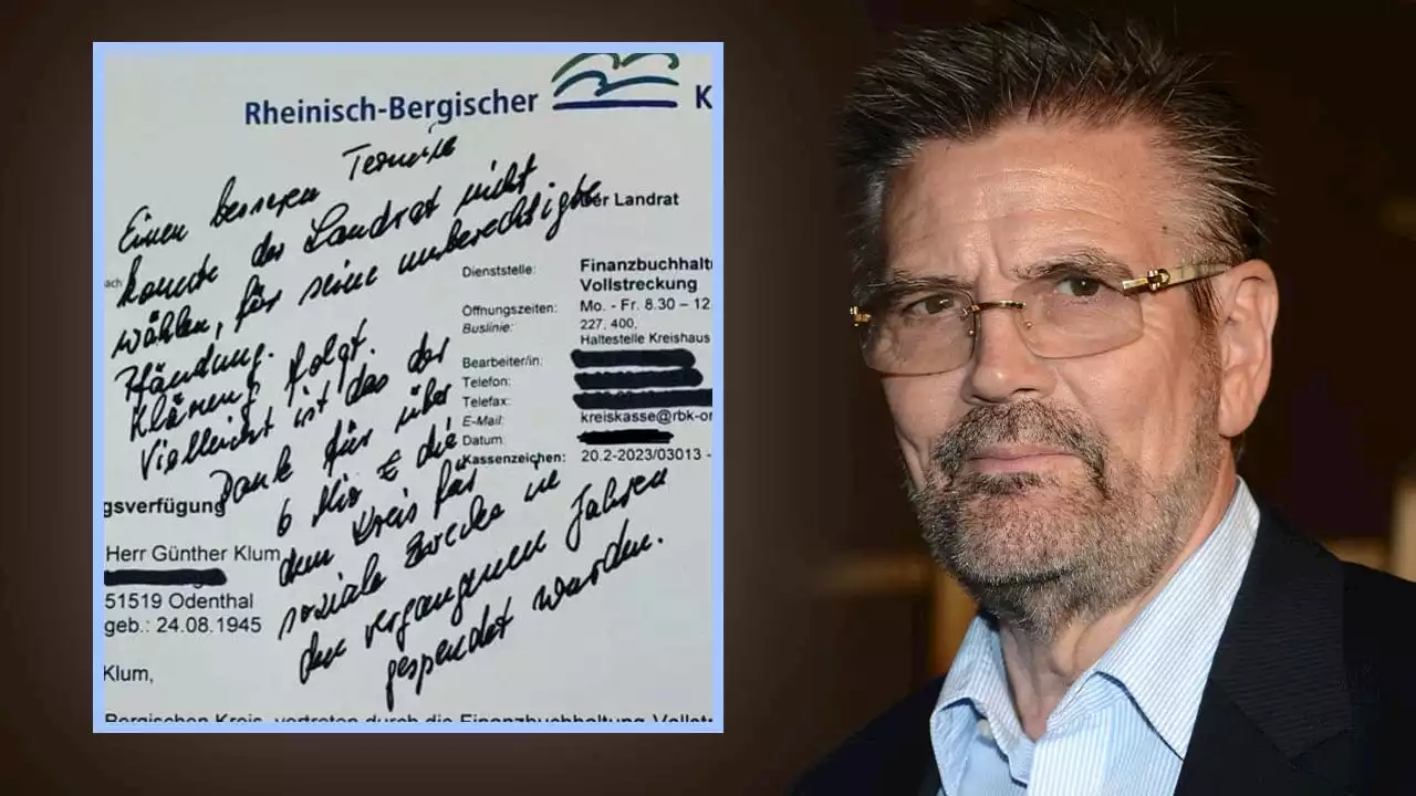 Günther Klum hat Kohle-Kummer: Zum Geburtstag gab’s einen Pfändungsbrief