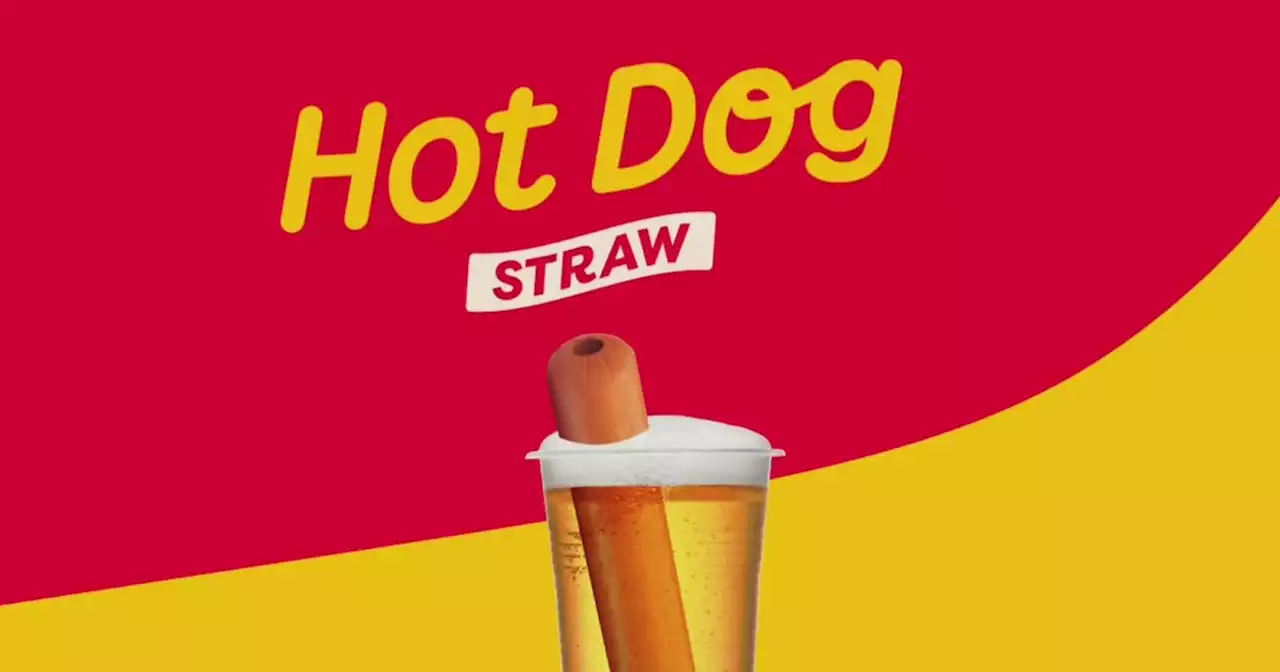 Oscar Mayer offering free hot dog shaped straws