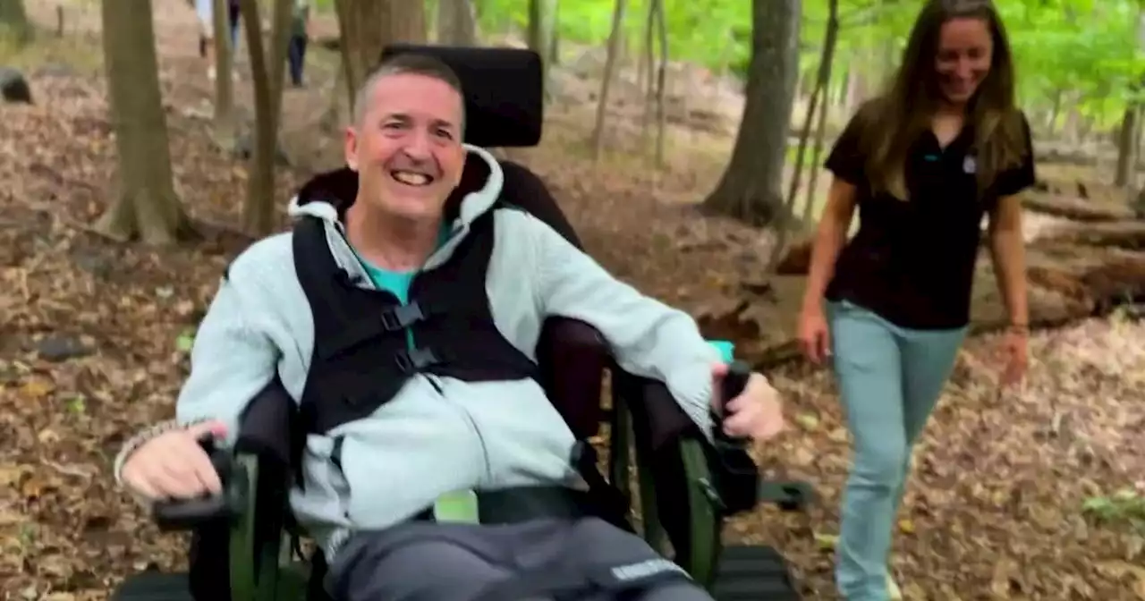 Snapshot New York: Quadriplegic Kevin Lange hits Trails Without Limits in Westchester County