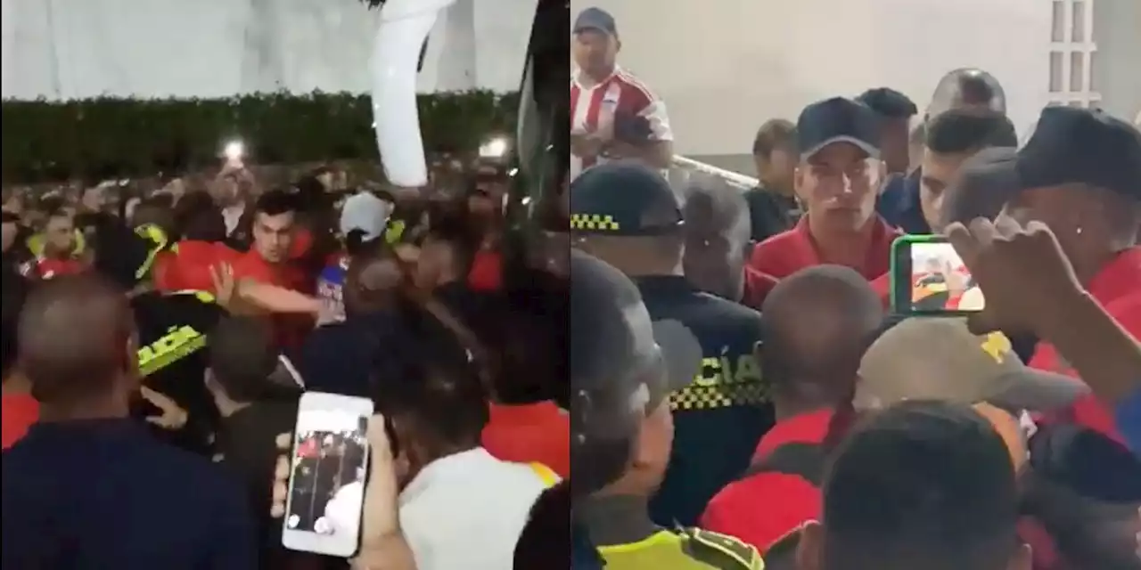 Policía anuncia investigación a uniformados por pelea con jugadores del América de Cali