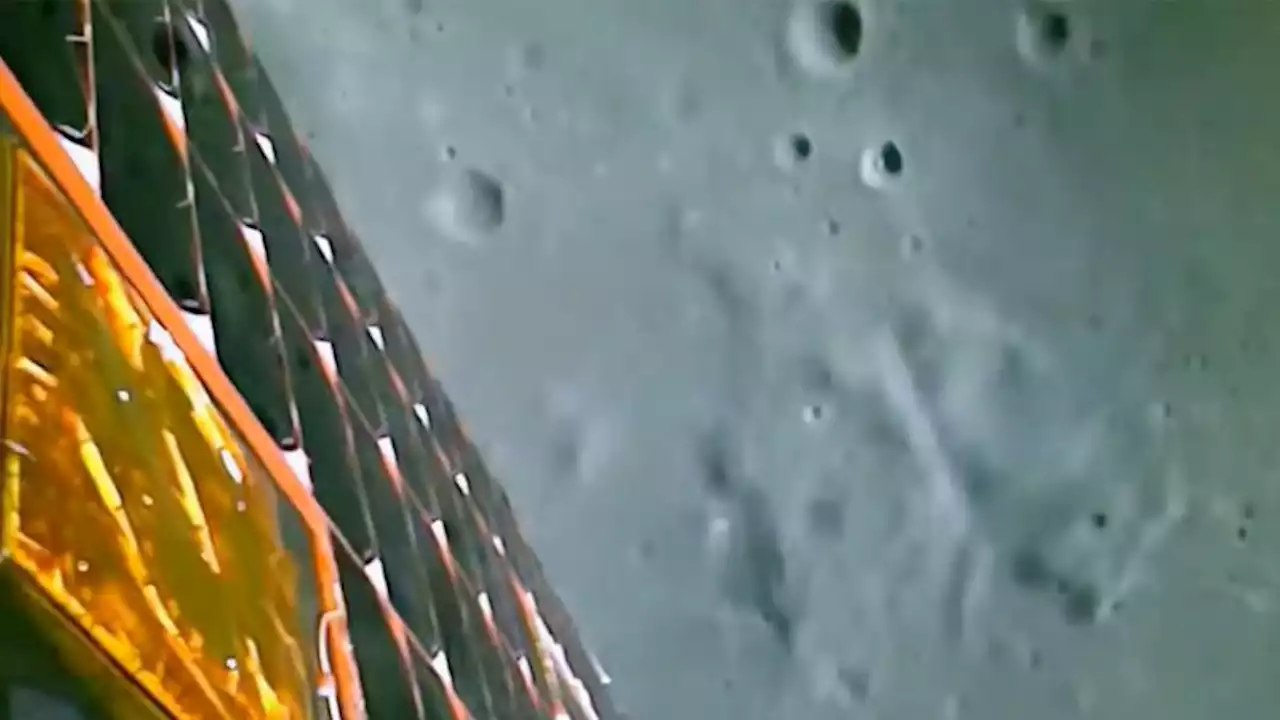 Stunning footage captures Indian lunar rover’s first ‘steps’ on the moon