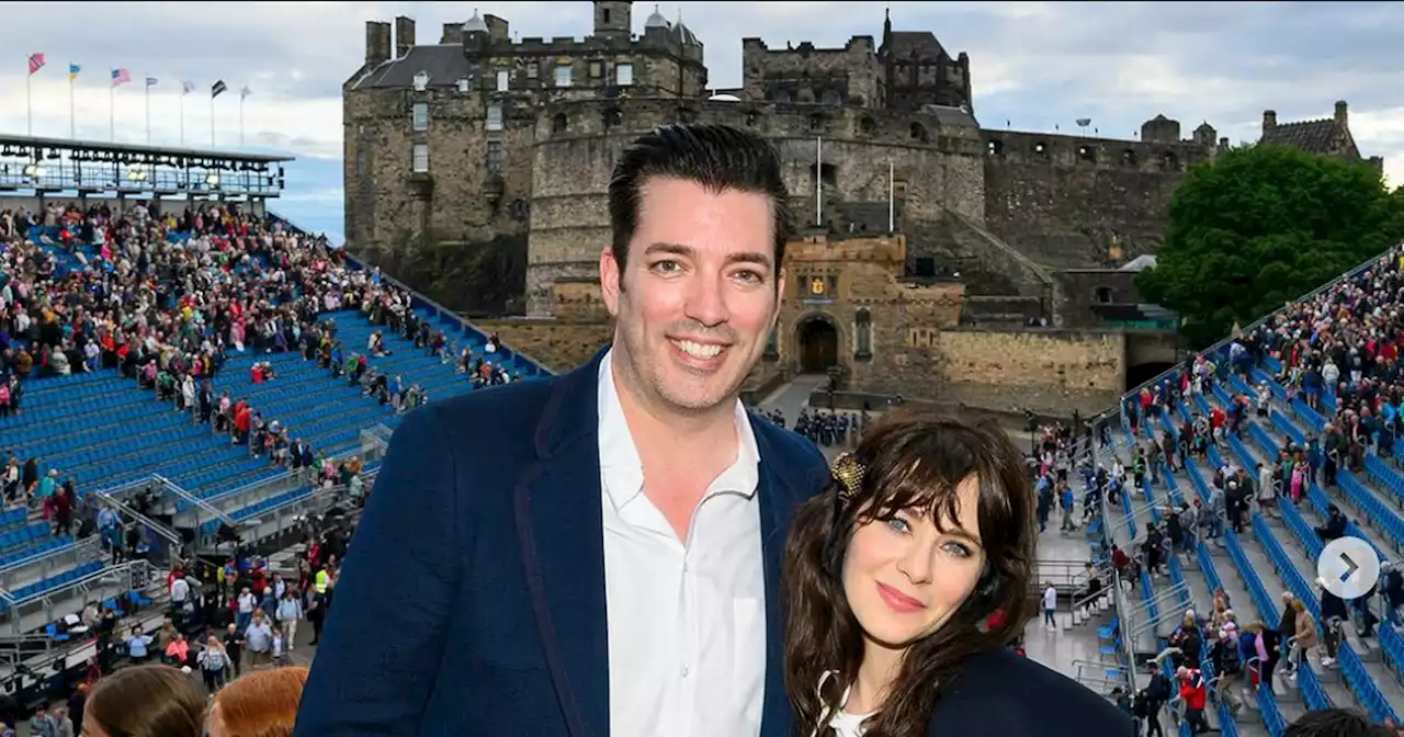 Zooey Deschanel and Jonathan Scott continue tour of Scotland