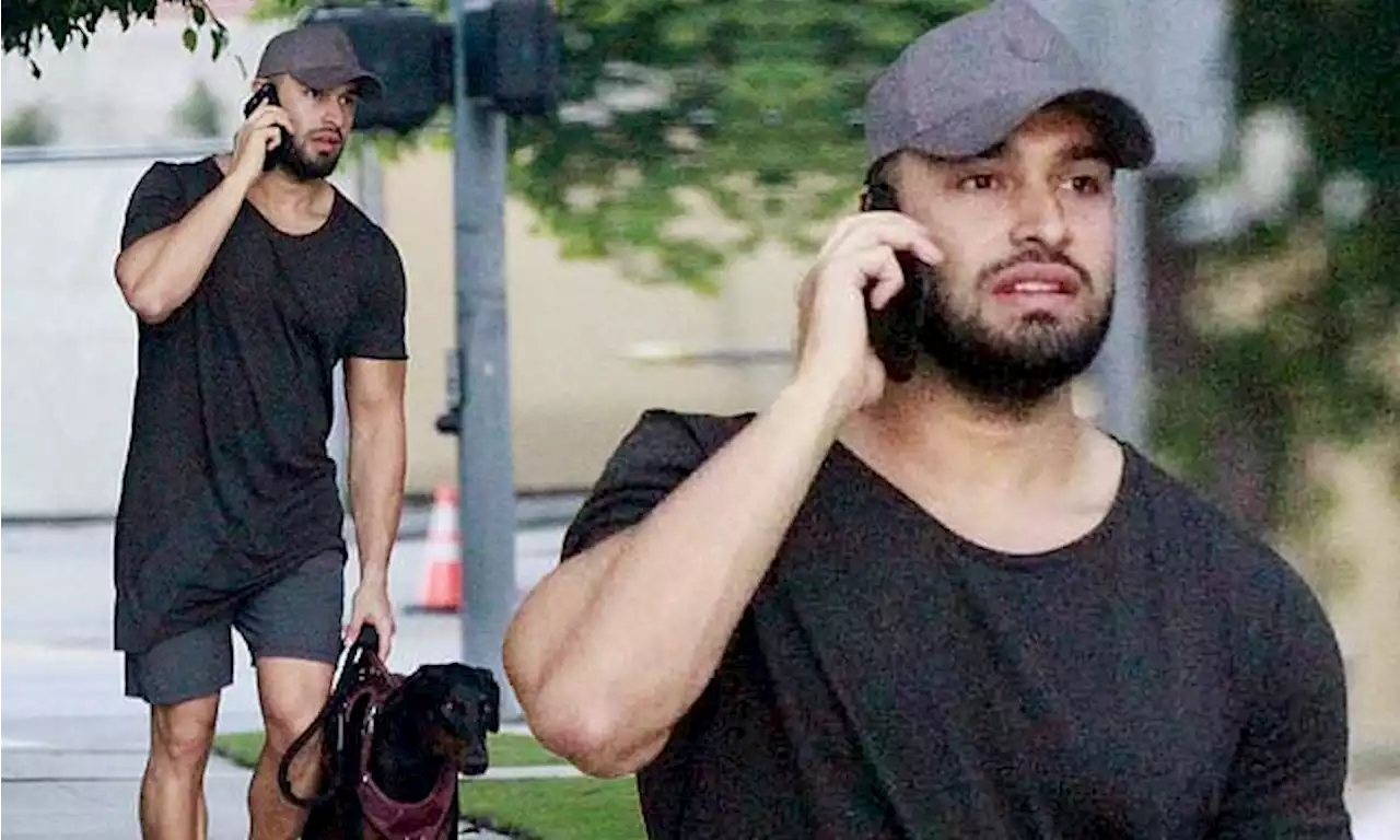 Britney Spears' ex Sam Asghari is seen walking dog in Beverly Hills