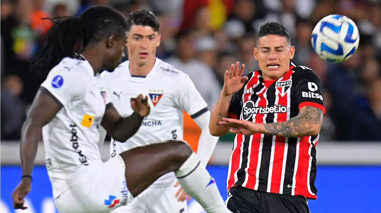 Copa Sudamericana: James Rodríguez no pudo evitar la derrota de Sao Paulo