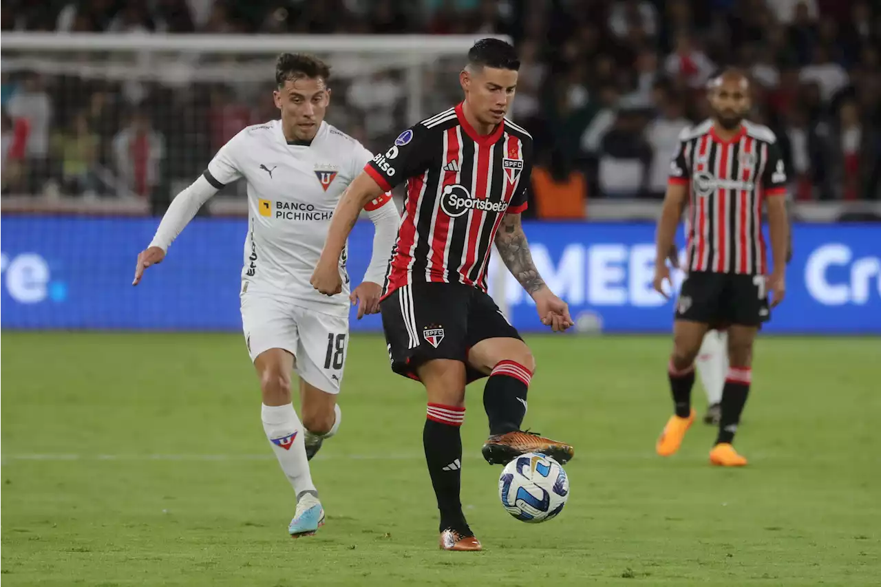 James Rodríguez: el balance de su debut en la Copa Sudamericana con Sao Paulo