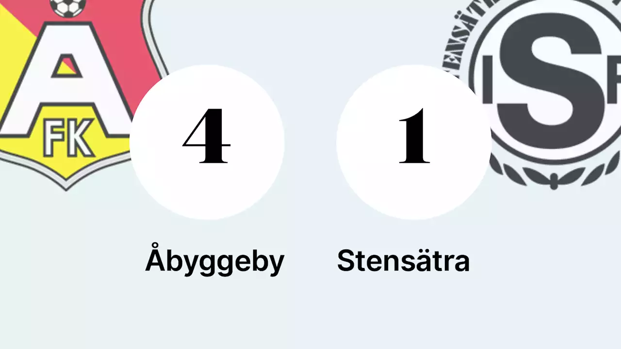 Seger för Åbyggeby mot Stensätra