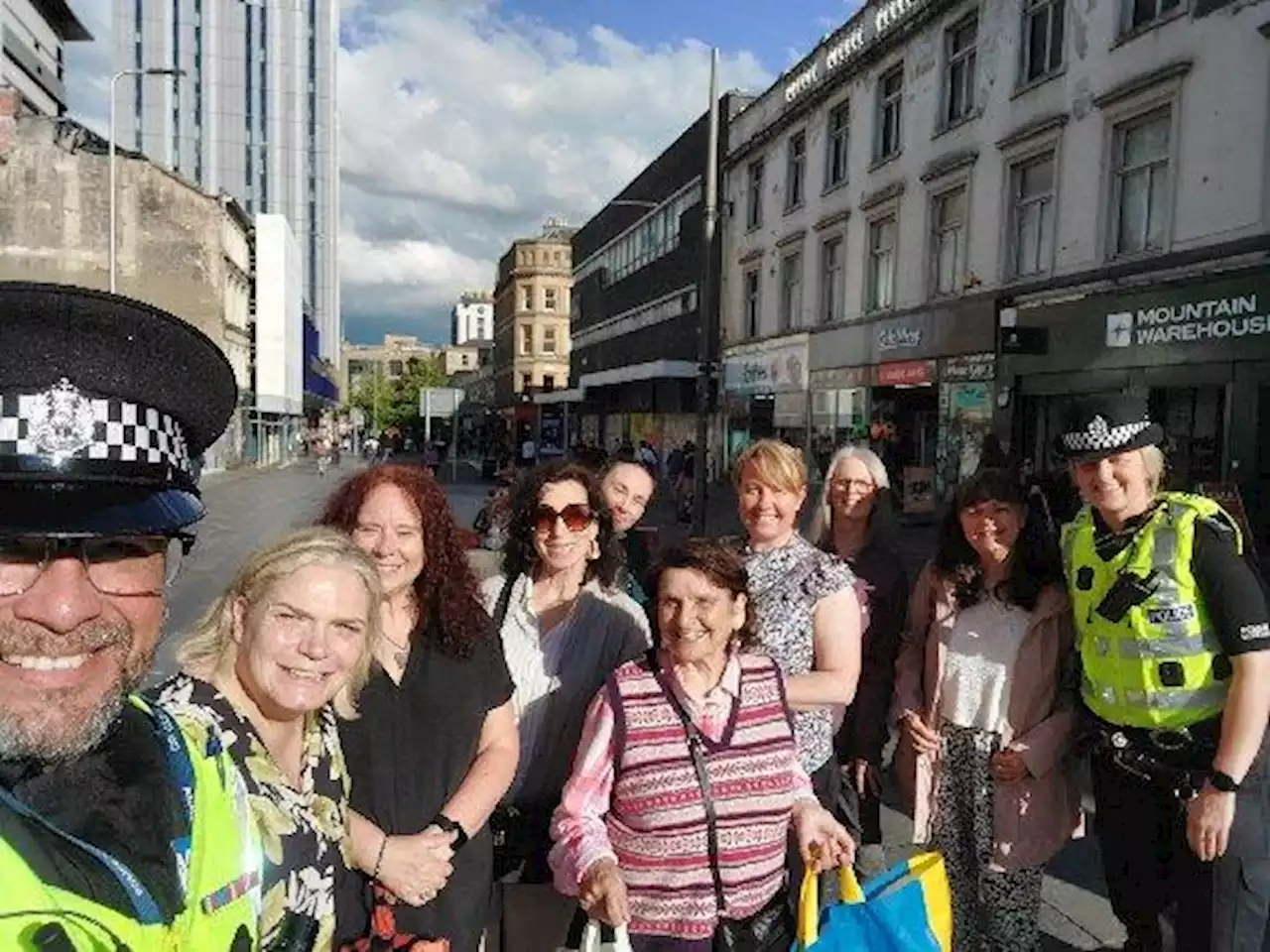 Community officers and local residents work together to 'educate cyclists'