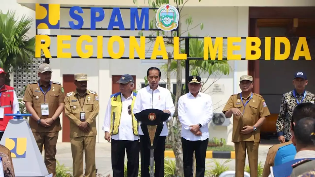 Presiden Resmikan Sistem Penyediaan Air Minum Mebidang, Ingatkan Pentingnya Air