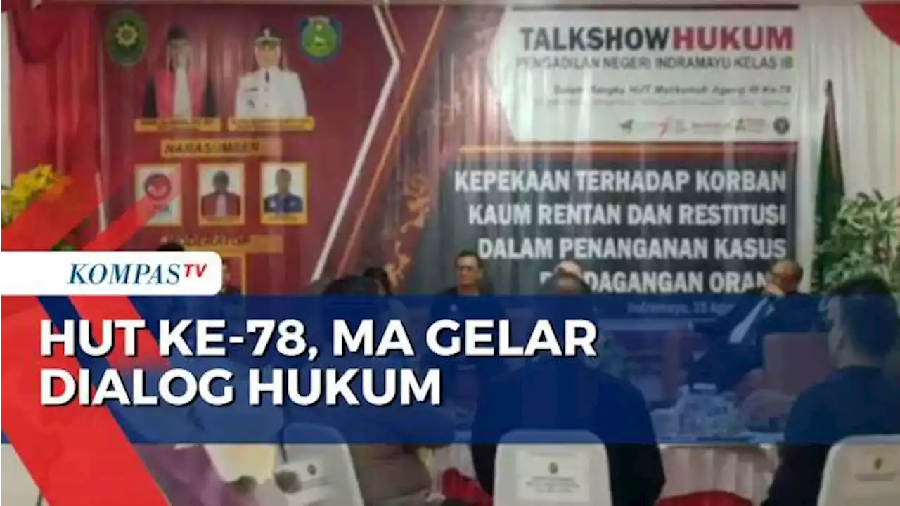 Peringati HUT ke-78 Mahkamah Agung, PN Indramayu Gelar Dialog Hukum