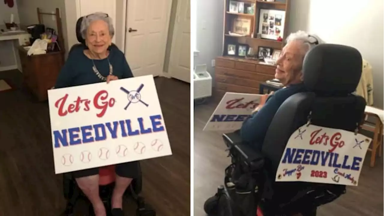 94-year-old great grandma celebrating Needville Little League team from afar, bingo be damned