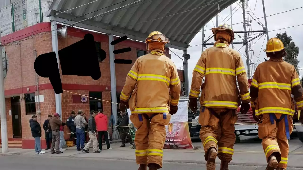 Bomberos en Hidalgo exigen mejores salarios, 'queremos que se nos reconozca'