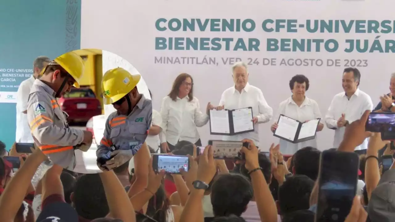 Estudiantes de Universidades Benito Juárez de todo el país podrán trabajar en CFE: Manuel Bartlett