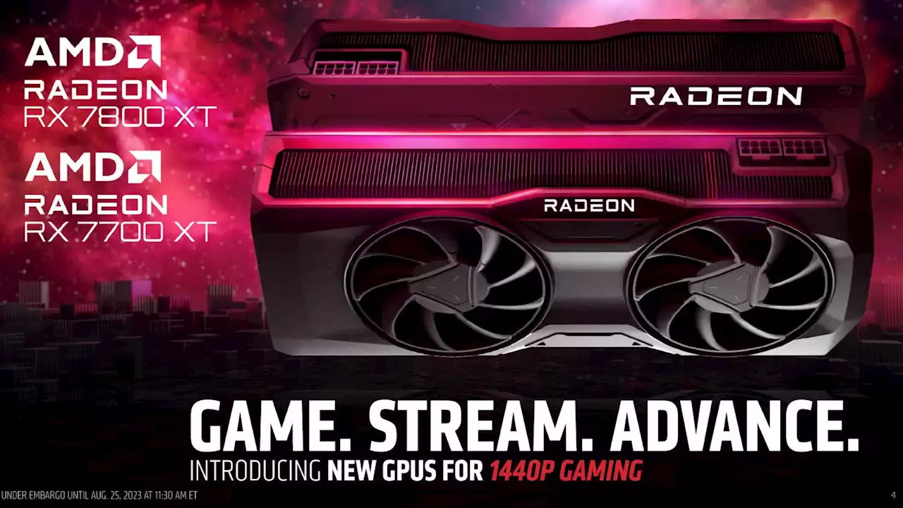 AMD Announces Radeon RX 7800 XT and 7700 XT At Gamescom 2023