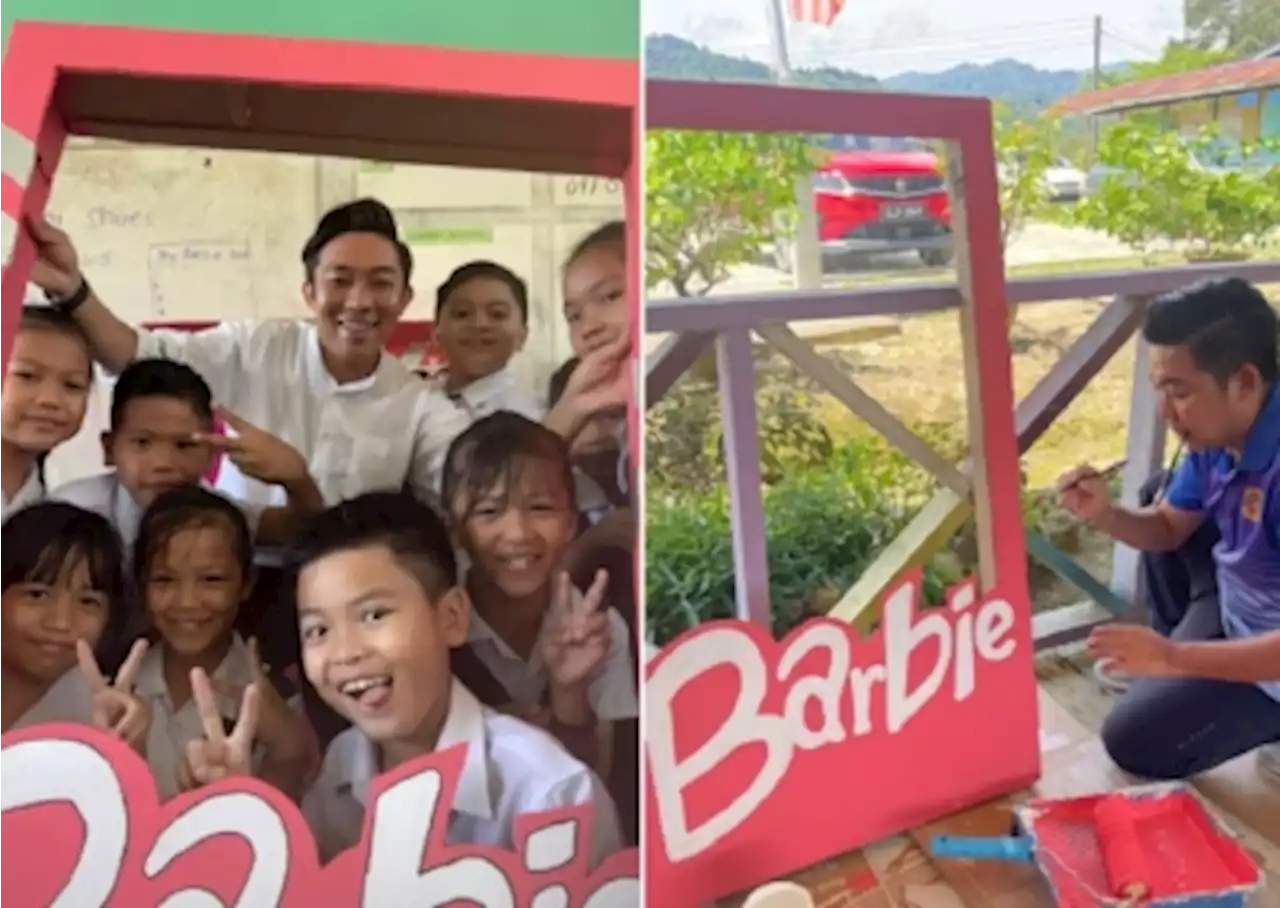 #trending: Malaysian teacher builds human-sized Barbie box for students as fun way to teach English