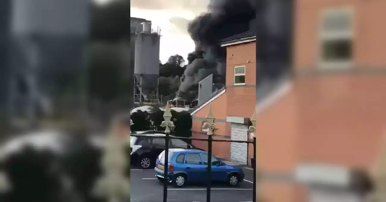 LIVE: Huge blaze as smoke billows into air with 'number of cars' on fire