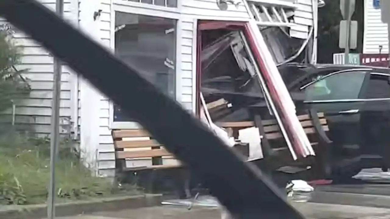 SUV crashes into Gloucester ice cream shop