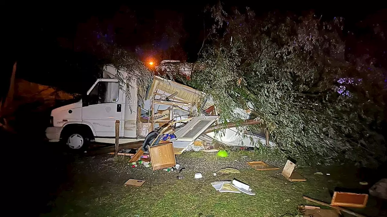 Campingplatz nach Unwetter geräumt: Sechs Menschen verletzt