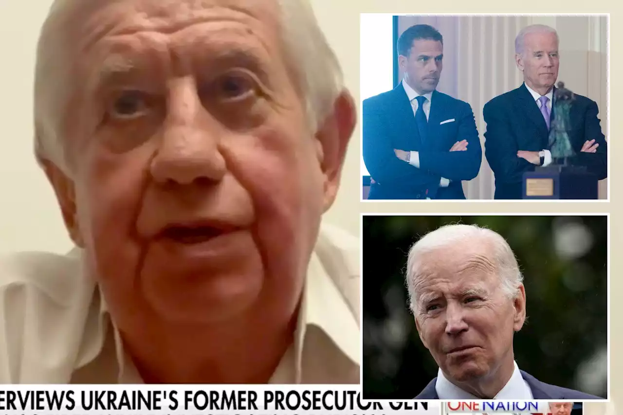 Fired Ukraine prosecutor Viktor Shokin says he believes Bidens were bribed