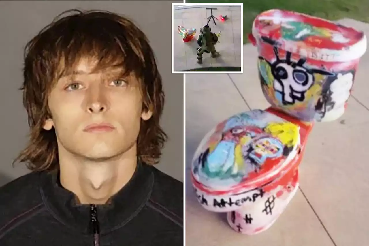 Man arrested for dumping toilet at LA shopping mall claiming it was a bomb