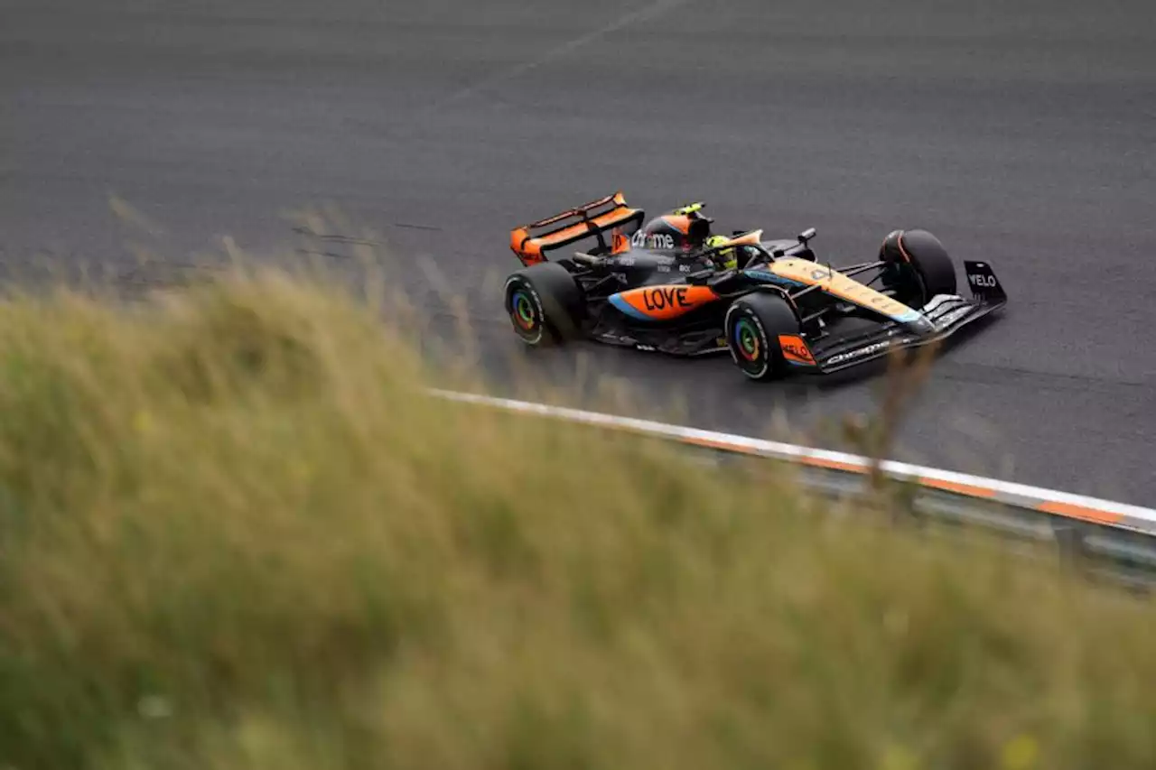 Lando Norris quickest in Dutch GP practice but Daniel Ricciardo injured in crash